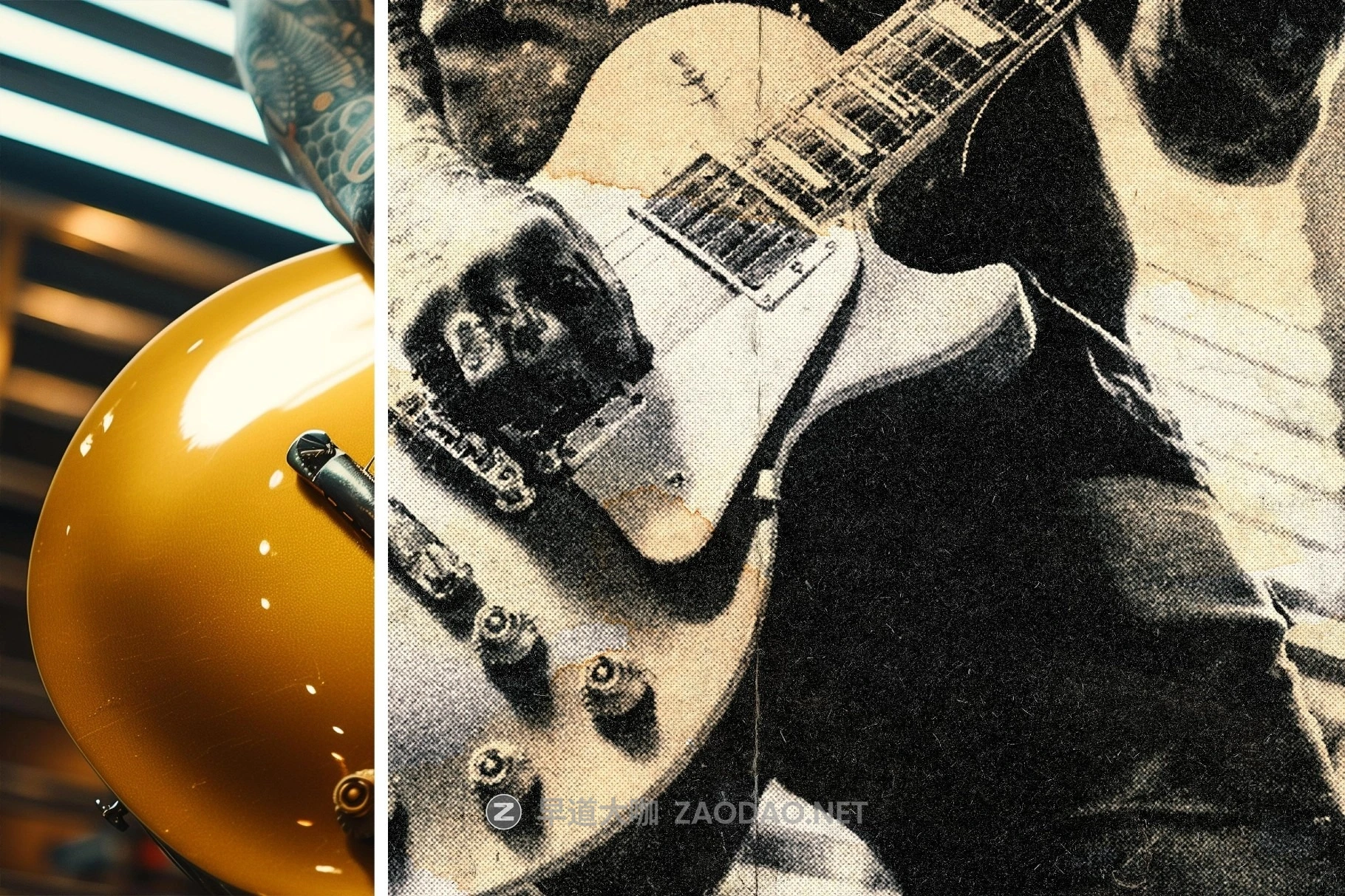 复古做旧半调颗粒磨损纹理照片效果ps特效滤镜样机 Grunge Halftone Photo Effect插图2 复古做旧半调颗粒磨损纹理照片效果ps特效滤镜样机 Grunge Halftone Photo Effect插图2