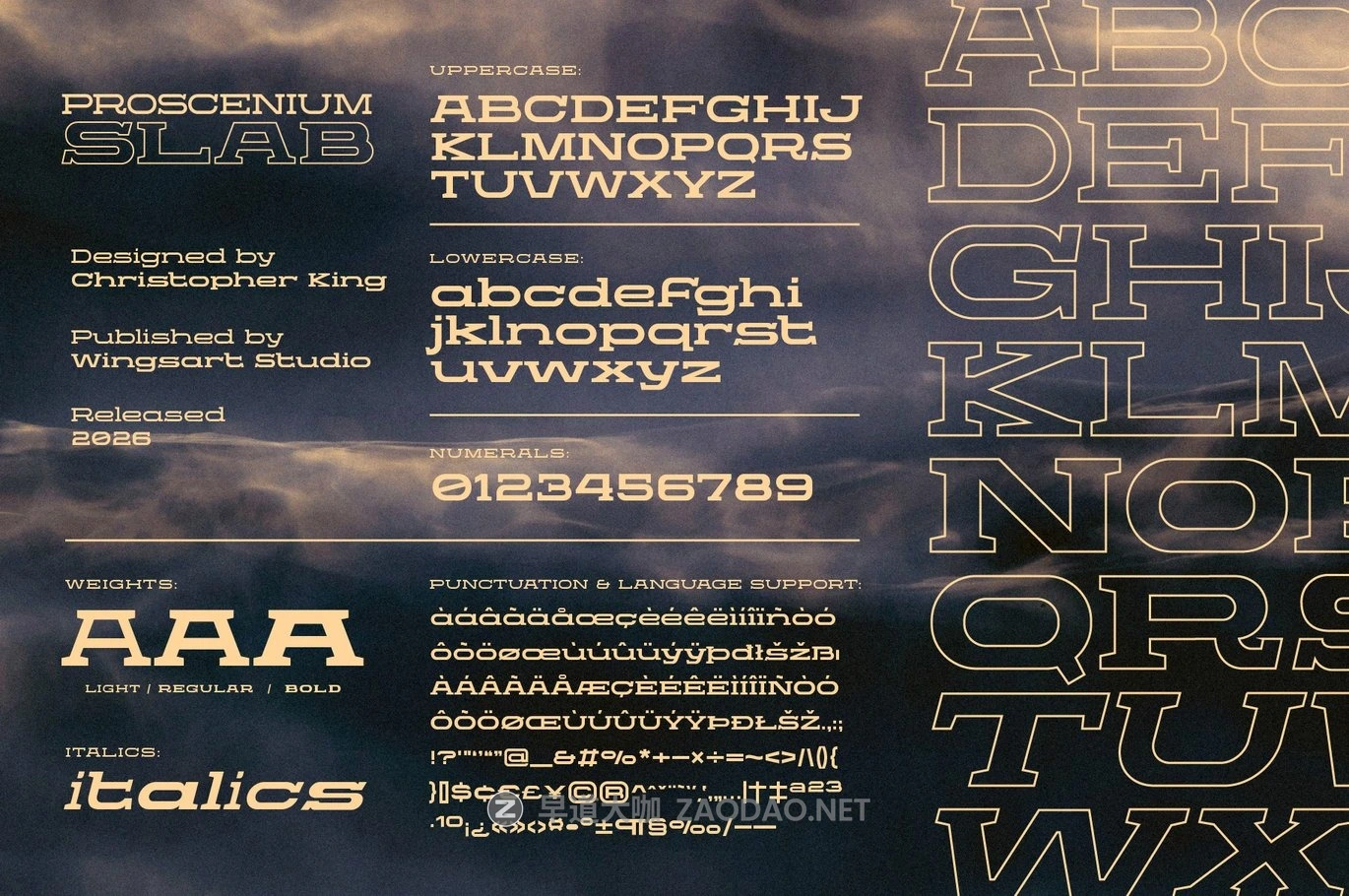 时尚科幻杂志海报电影设计粗体衬线英文字体安装包 Proscenium Slab – An Ultra-Wide Title Font插图6 时尚科幻杂志海报电影设计粗体衬线英文字体安装包 Proscenium Slab – An Ultra-Wide Title Font插图6