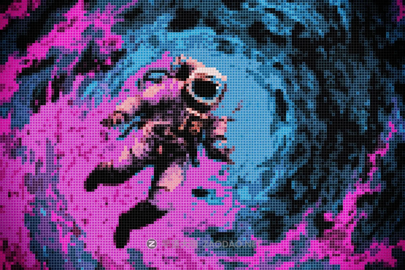 未来主义复古马赛克像素风低保真电子游戏动漫插画后期ps特效样机 Pixelated Mosaic Photo Effect插图4 未来主义复古马赛克像素风低保真电子游戏动漫插画后期ps特效样机 Pixelated Mosaic Photo Effect插图4
