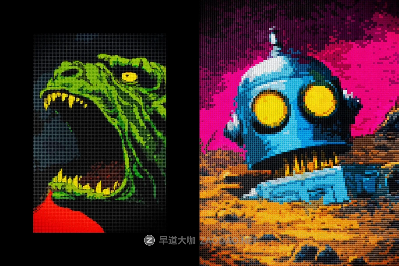 未来主义复古马赛克像素风低保真电子游戏动漫插画后期ps特效样机 Pixelated Mosaic Photo Effect插图2 未来主义复古马赛克像素风低保真电子游戏动漫插画后期ps特效样机 Pixelated Mosaic Photo Effect插图2