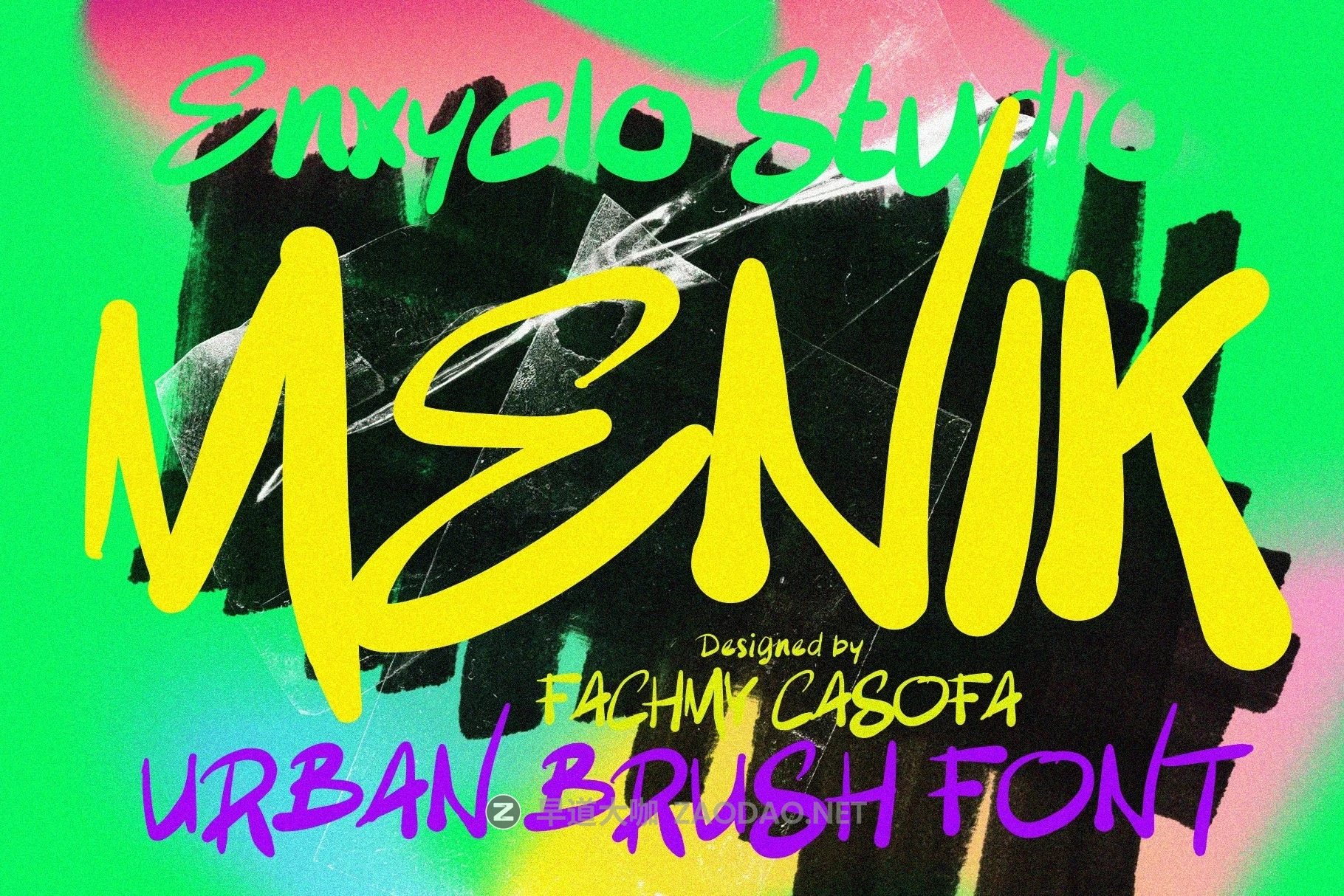 现代时尚街头涂鸦品牌海报封面设计手写英文字体安装包 MENIK — Handwritten Brush Font插图 现代时尚街头涂鸦品牌海报封面设计手写英文字体安装包 MENIK — Handwritten Brush Font插图