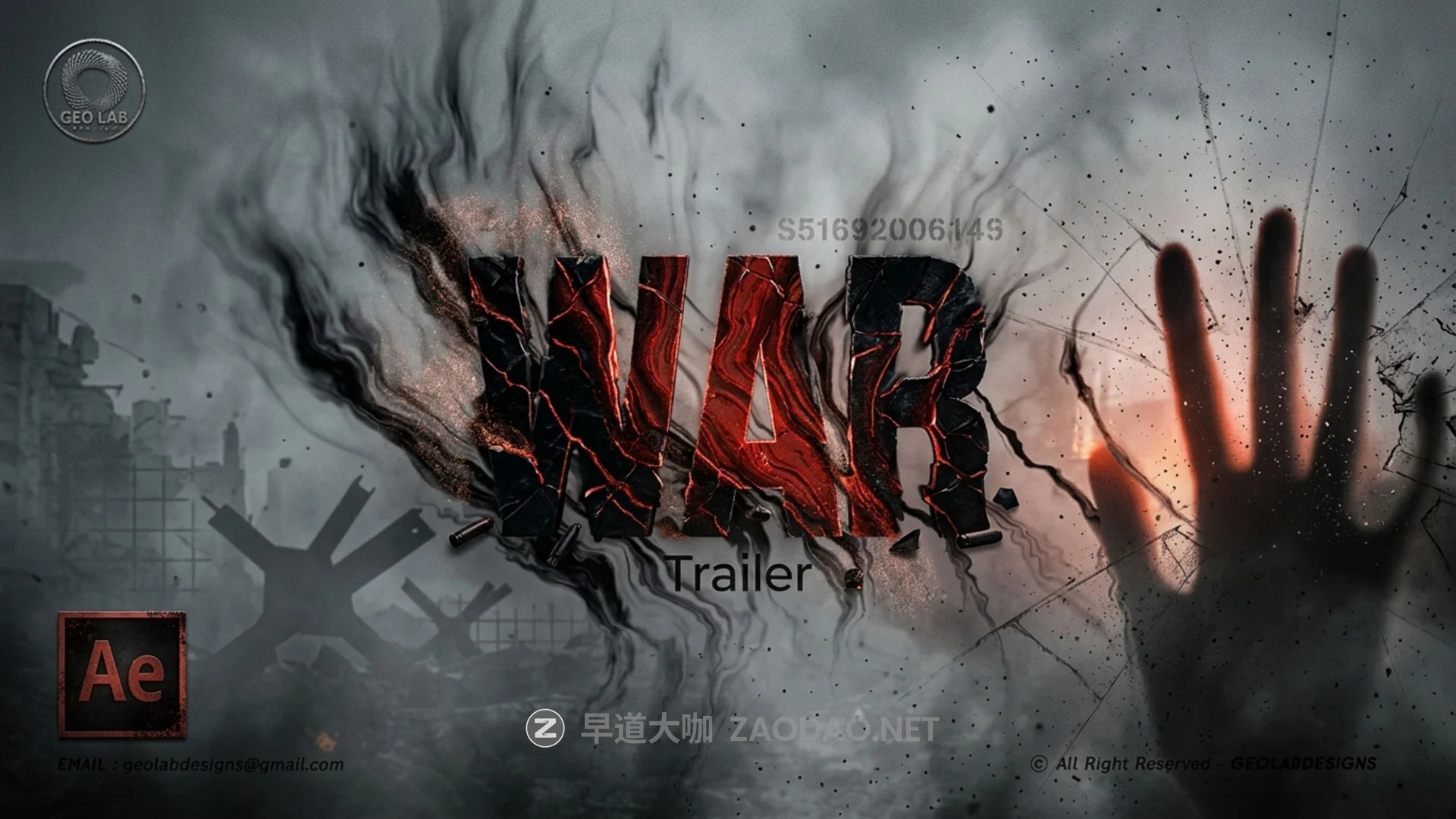 AE模板 水墨风格战争预告片纪录片视频标题动画素材 War Trailer Free Download After Effects插图 AE模板 水墨风格战争预告片纪录片视频标题动画素材 War Trailer Free Download After Effects插图