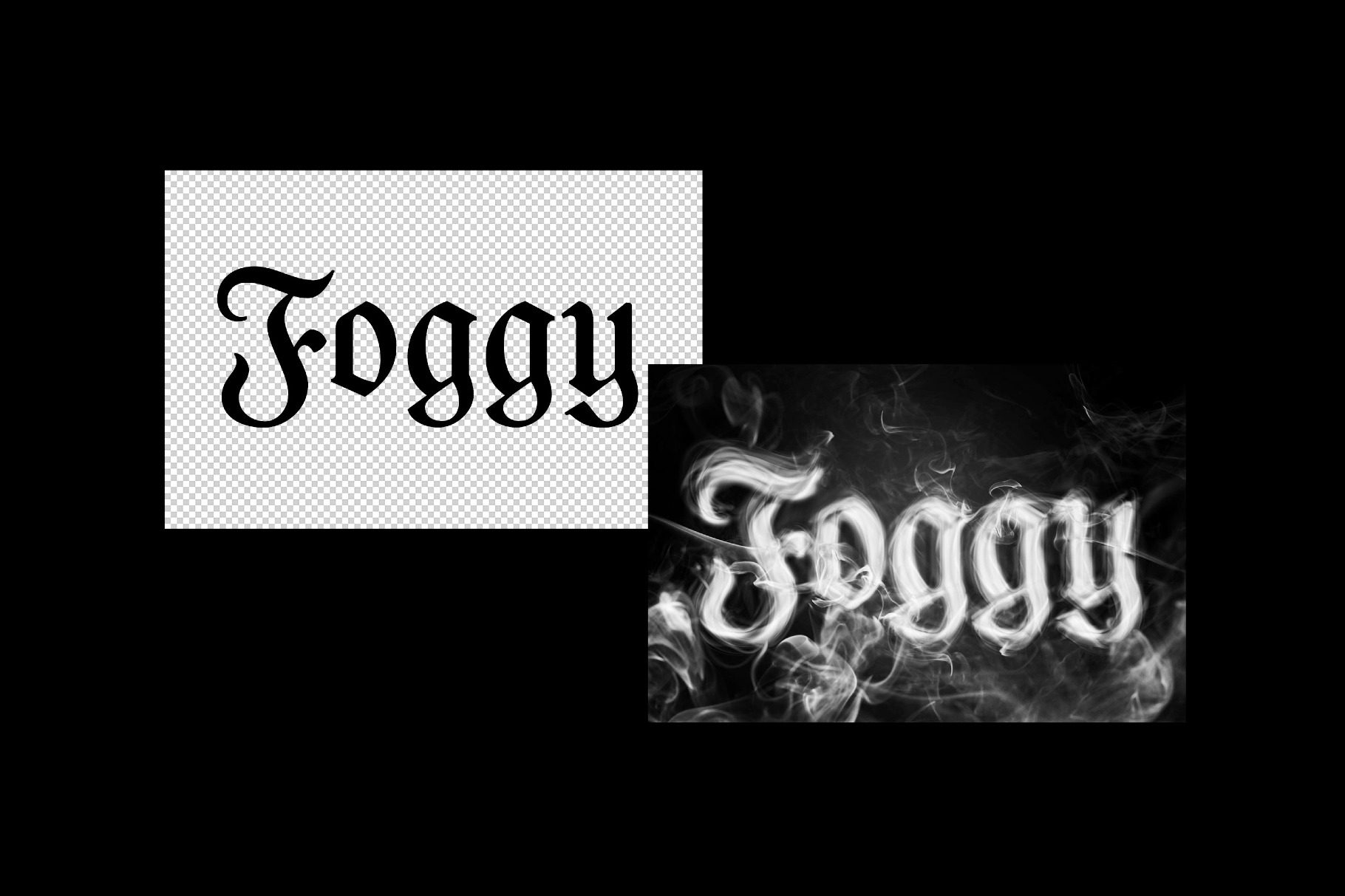 潮流烟雾发光模糊海报专辑标题logo文字设计ps特效样机 Foggy Smoke Text Effect插图4 潮流烟雾发光模糊海报专辑标题logo文字设计ps特效样机 Foggy Smoke Text Effect插图4