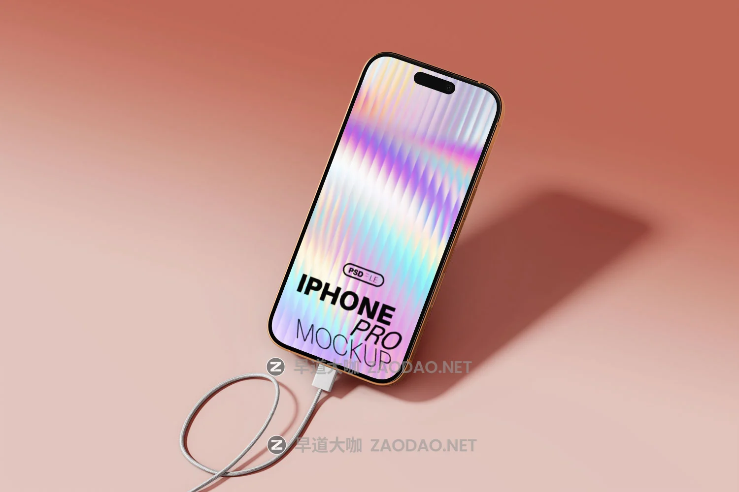 7款逼真ui广告作品集设计iPhone 17 Pro贴图psd样机模板mockup素材 iPhone Pro with Charging Cable Mockup Set插图10 7款逼真ui广告作品集设计iPhone 17 Pro贴图psd样机模板mockup素材 iPhone Pro with Charging Cable Mockup Set插图10