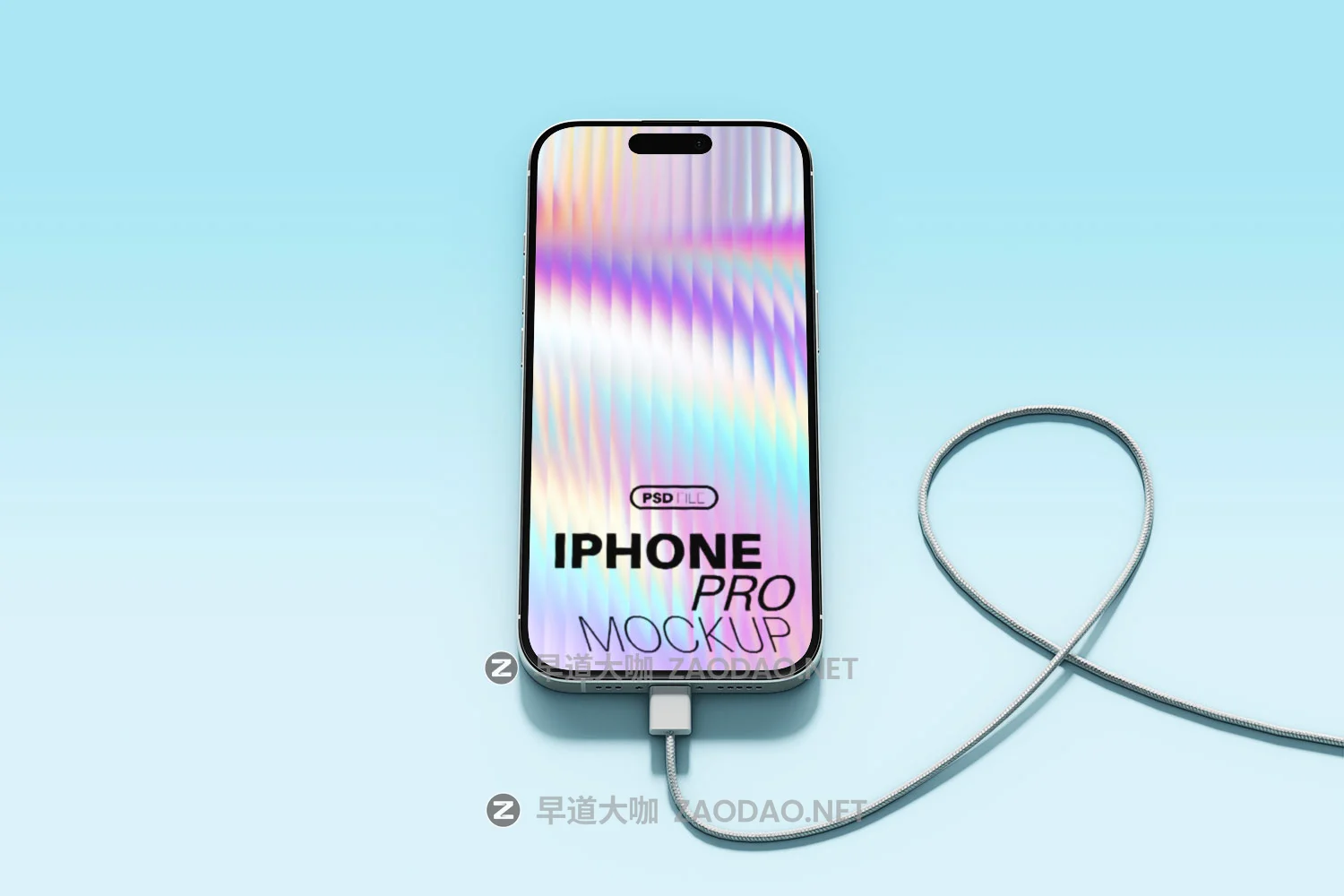 7款逼真ui广告作品集设计iPhone 17 Pro贴图psd样机模板mockup素材 iPhone Pro with Charging Cable Mockup Set插图12 7款逼真ui广告作品集设计iPhone 17 Pro贴图psd样机模板mockup素材 iPhone Pro with Charging Cable Mockup Set插图12