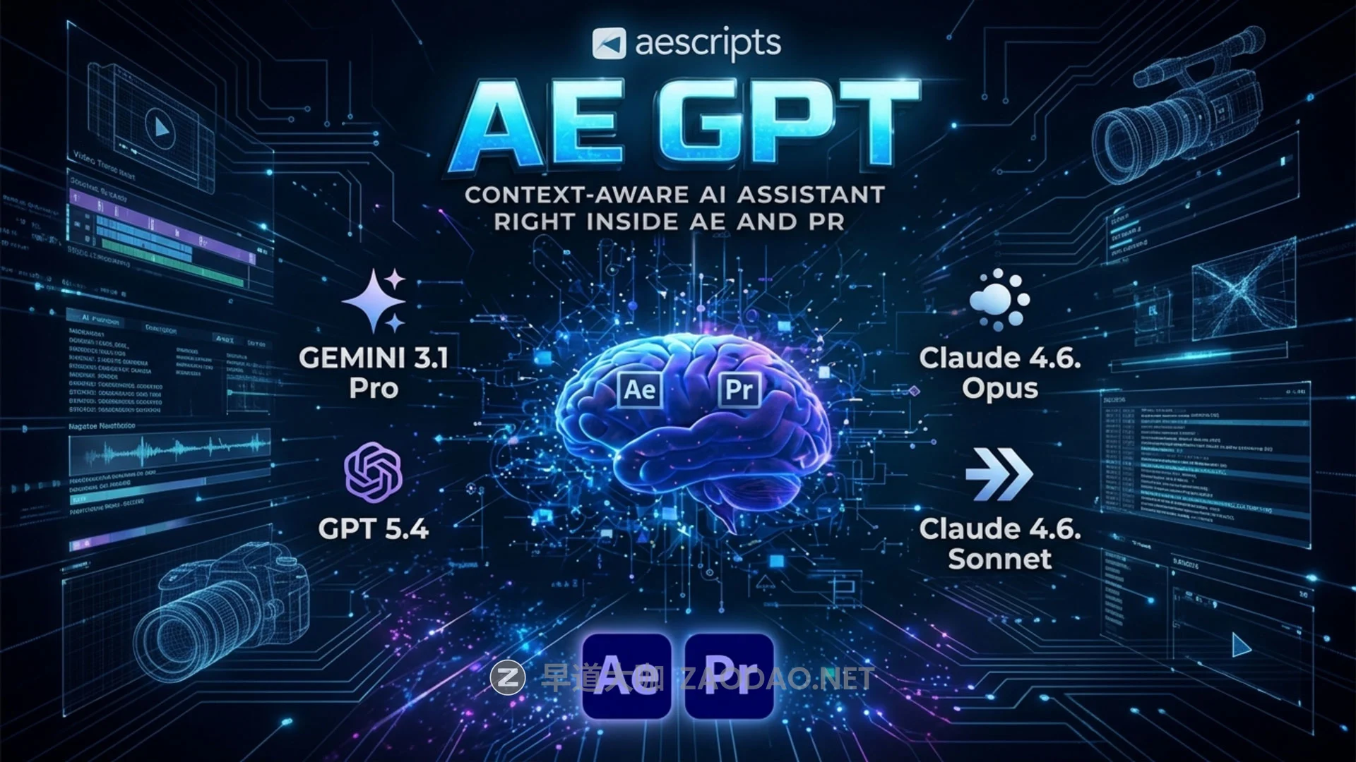 AE/PR插件 AI智能问答聊天助手插件 Aescripts – AE GPT v1.2.4插图 AE/PR插件 AI智能问答聊天助手插件 Aescripts – AE GPT v1.2.4插图