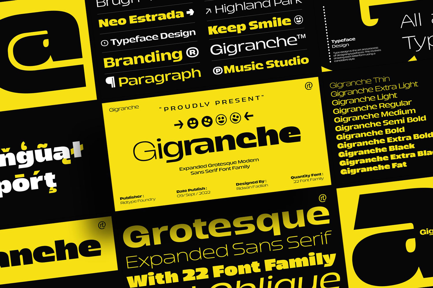 Myfonts – Gigranche Font Family 22款字重街头艺术怪诞logo标志海报杂志标题设计无衬线英文字体安装包特色图 Myfonts – Gigranche Font Family 22款字重街头艺术怪诞logo标志海报杂志标题设计无衬线英文字体安装包