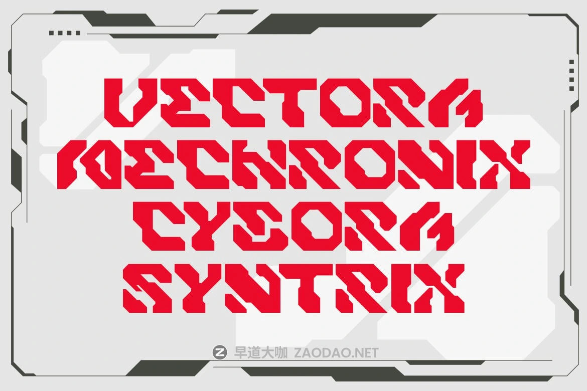 未来科幻赛博朋克机甲电子竞技游戏设计装饰英文字体安装包 Mecha Vorte – Futuristic Tech Font插图7 未来科幻赛博朋克机甲电子竞技游戏设计装饰英文字体安装包 Mecha Vorte – Futuristic Tech Font插图7
