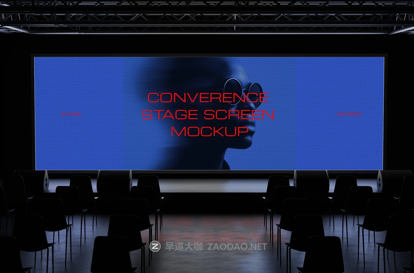 1款高端科技新闻发布会婚礼礼堂LED电子屏背景画面展示psd样机 Conference Stage Screen Mockup插图2 1款高端科技新闻发布会婚礼礼堂LED电子屏背景画面展示psd样机 Conference Stage Screen Mockup插图2