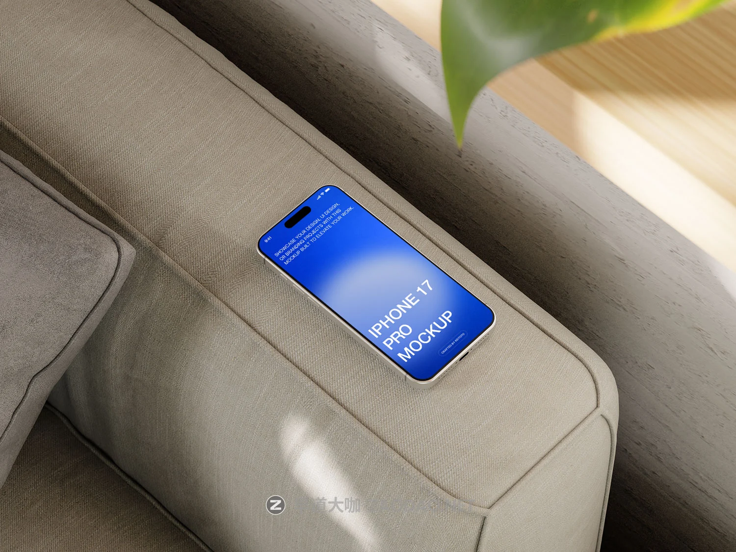 5款室内场景ui广告界面设计苹果iPhone 17 Pro手机贴图psd样机模板 iPhone 17 Pro Max Mockup in Natural Interior with Plants插图7 5款室内场景ui广告界面设计苹果iPhone 17 Pro手机贴图psd样机模板 iPhone 17 Pro Max Mockup in Natural Interior with Plants插图7