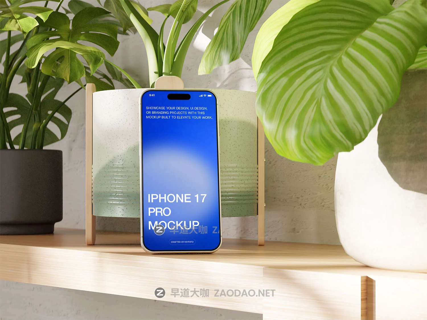 5款室内场景ui广告界面设计苹果iPhone 17 Pro手机贴图psd样机模板 iPhone 17 Pro Max Mockup in Natural Interior with Plants插图8 5款室内场景ui广告界面设计苹果iPhone 17 Pro手机贴图psd样机模板 iPhone 17 Pro Max Mockup in Natural Interior with Plants插图8