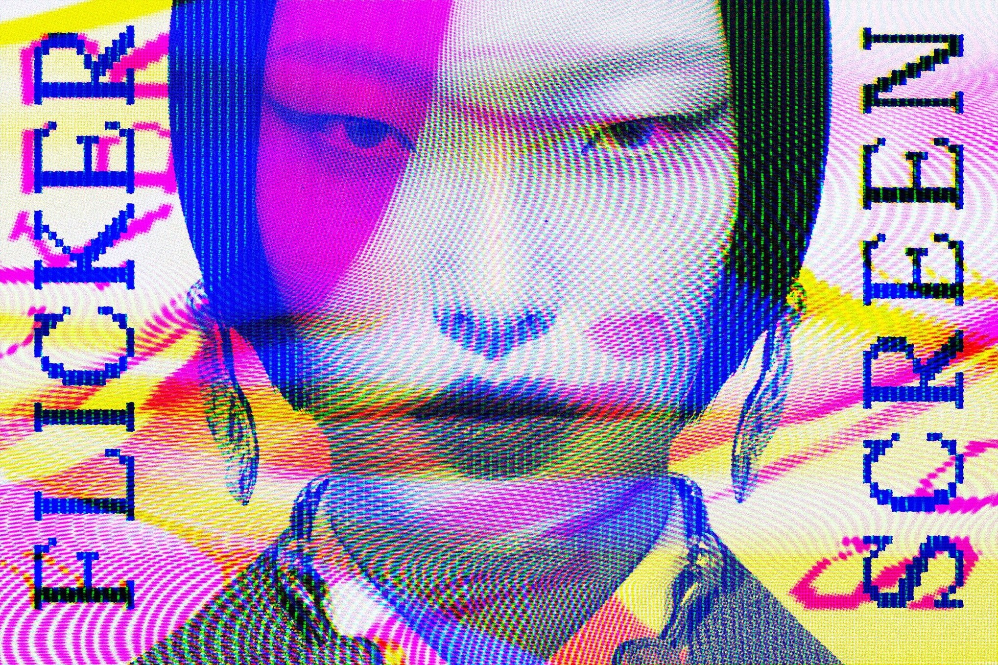 故障像素化扭曲闪烁屏幕照片效果ps特效滤镜样机 Flicker Screen Photo Effect插图 故障像素化扭曲闪烁屏幕照片效果ps特效滤镜样机 Flicker Screen Photo Effect插图