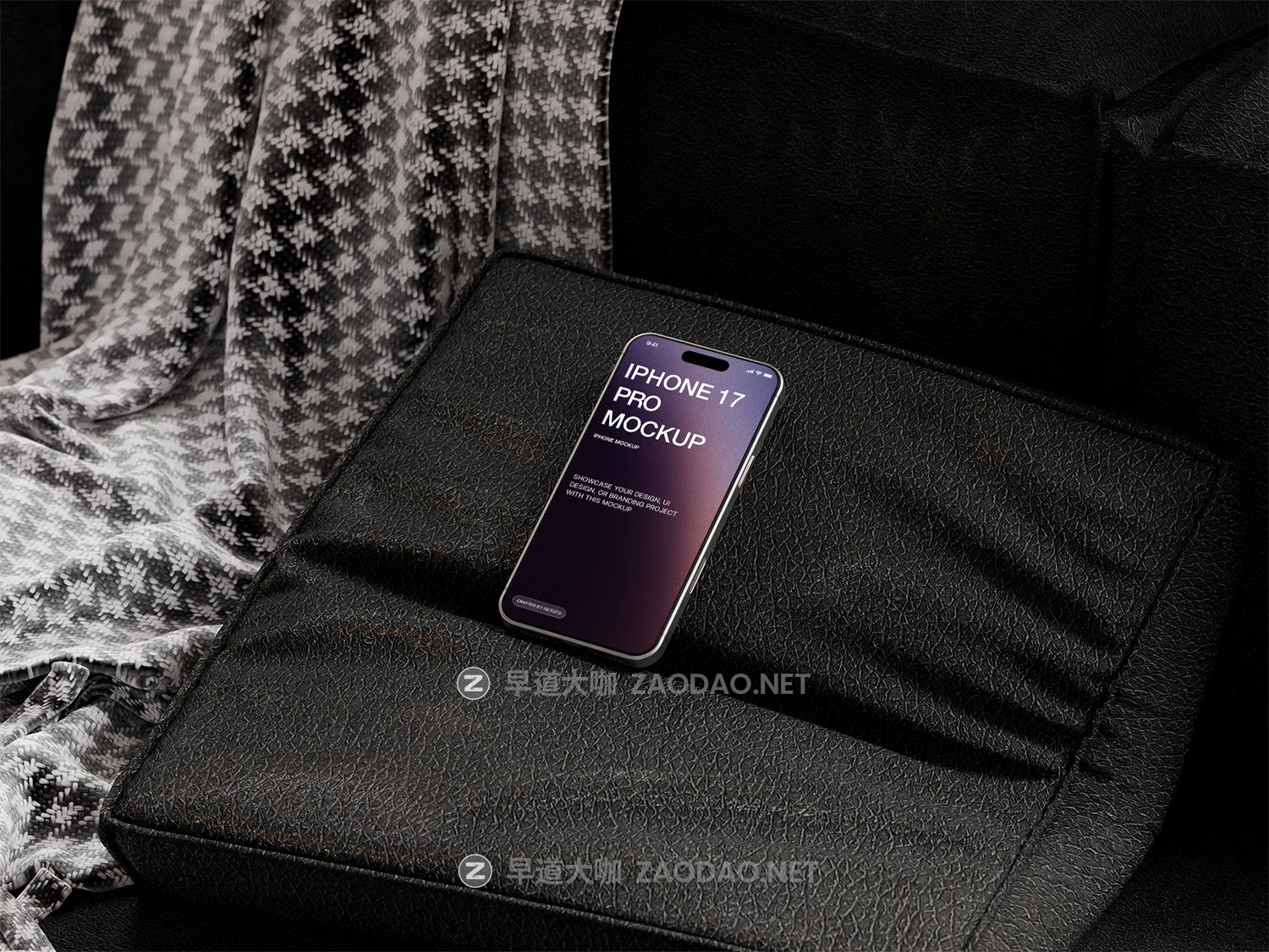 5款室内场景ui界面作品集设计苹果iPhone 17 Pro手机贴图psd样机模板 iPhone 17 Pro Max Mockup Timeless Interior Setup with Soft Shadows插图4 5款室内场景ui界面作品集设计苹果iPhone 17 Pro手机贴图psd样机模板 iPhone 17 Pro Max Mockup Timeless Interior Setup with Soft Shadows插图4