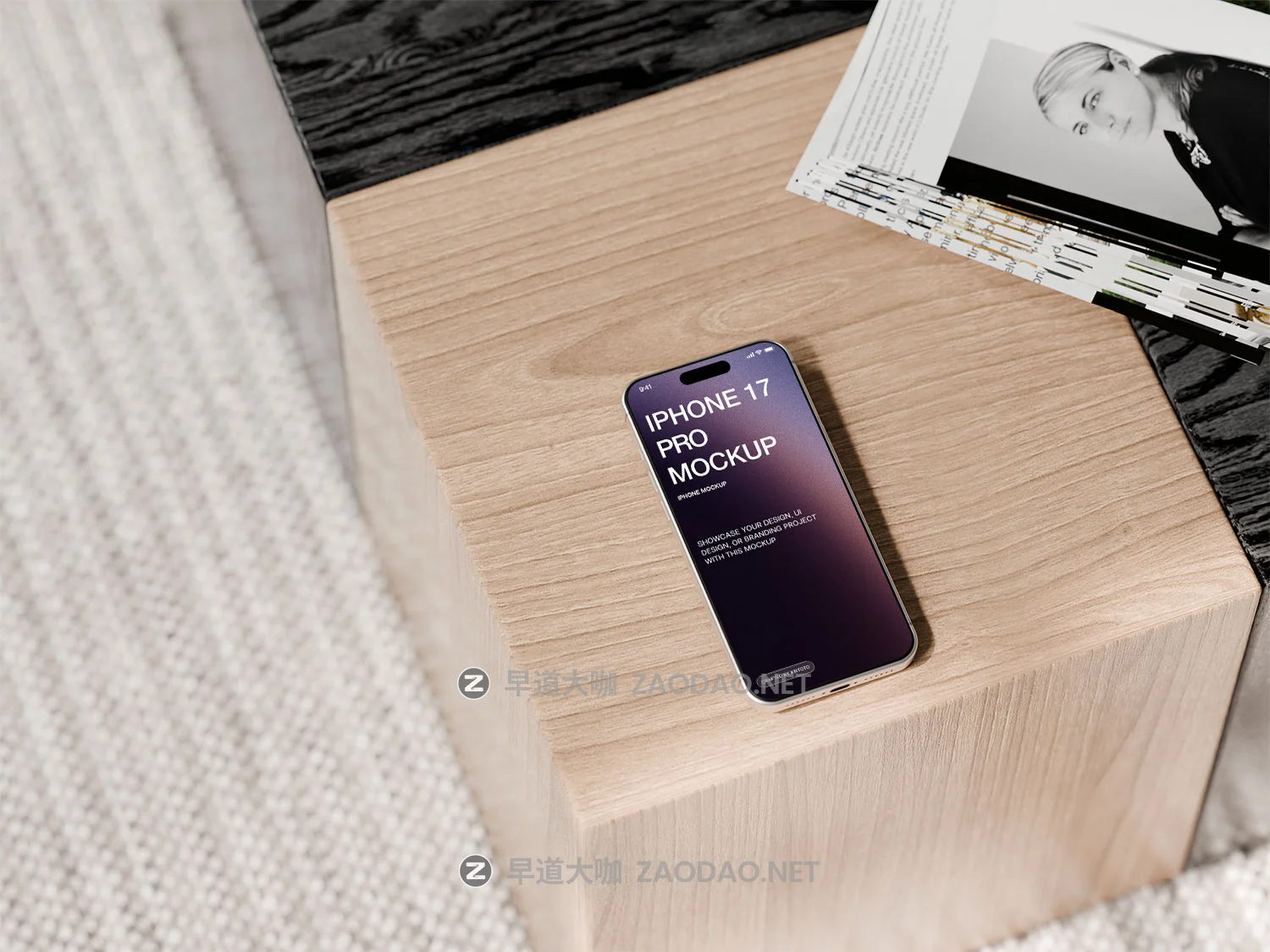 5款室内场景ui界面作品集设计苹果iPhone 17 Pro手机贴图psd样机模板 iPhone 17 Pro Max Mockup Timeless Interior Setup with Soft Shadows插图6 5款室内场景ui界面作品集设计苹果iPhone 17 Pro手机贴图psd样机模板 iPhone 17 Pro Max Mockup Timeless Interior Setup with Soft Shadows插图6