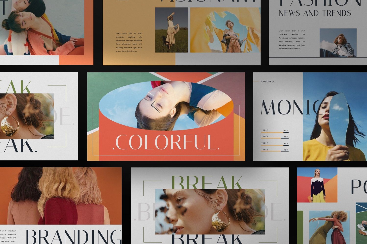 时尚炫彩品牌作品集营销策划演示文稿设计keynote模版 Colorful Brand Keynote Presentation Template特色图 时尚炫彩品牌作品集营销策划演示文稿设计keynote模版 Colorful Brand Keynote Presentation Template
