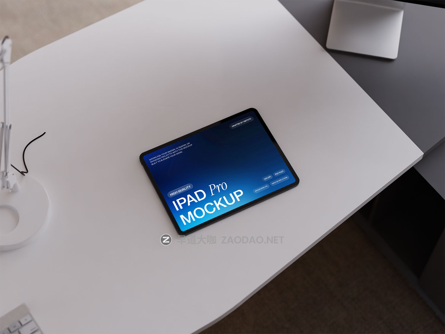 5款办公场景苹果iPad平板电脑ui/ux界面设计展示效果图psd样机模板 iPad Pro Mockup Structured Workspace Scene插图8 5款办公场景苹果iPad平板电脑ui/ux界面设计展示效果图psd样机模板 iPad Pro Mockup Structured Workspace Scene插图8