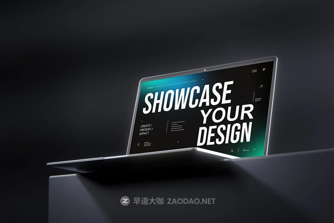 暗黑ui/ux作品集设计展示现代苹果MacBook笔记本电脑贴图psd样机 Laptop Macbook Mockup #03插图4 暗黑ui/ux作品集设计展示现代苹果MacBook笔记本电脑贴图psd样机 Laptop Macbook Mockup #03插图4