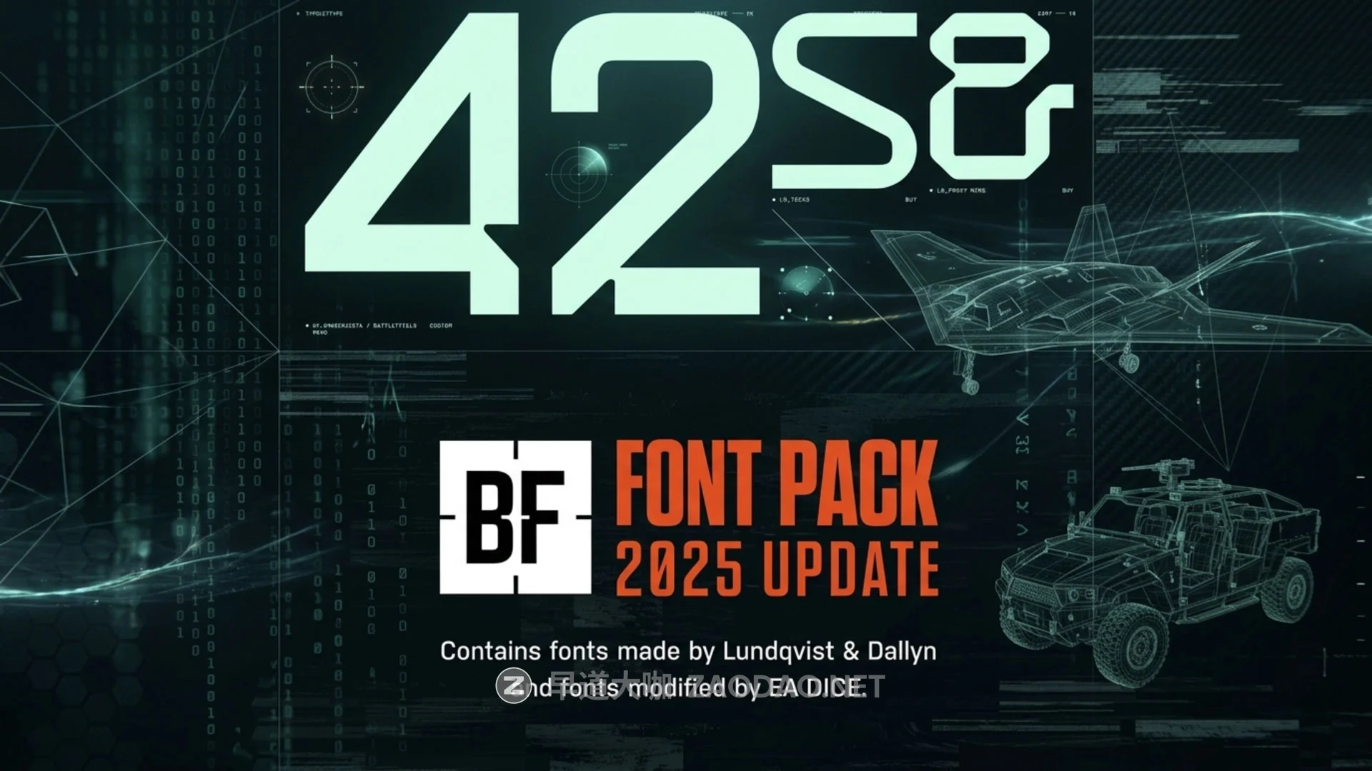 25款字重未来科幻赛伯朋克风电影海报标题logo产品型号设计英文字体 Battlefield Custom Font Fack插图 25款字重未来科幻赛伯朋克风电影海报标题logo产品型号设计英文字体 Battlefield Custom Font Fack插图