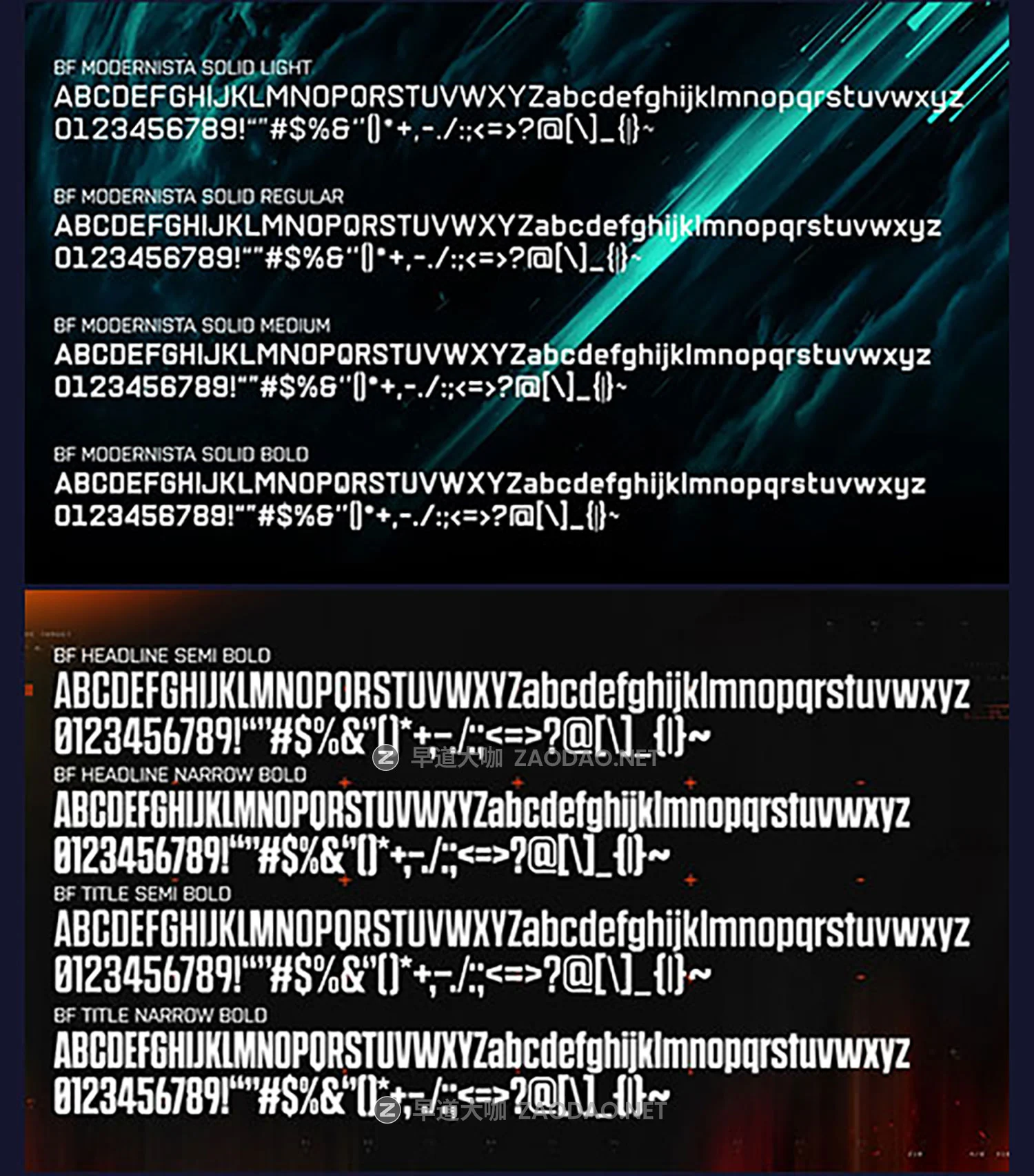 25款字重未来科幻赛伯朋克风电影海报标题logo产品型号设计英文字体 Battlefield Custom Font Fack插图4 25款字重未来科幻赛伯朋克风电影海报标题logo产品型号设计英文字体 Battlefield Custom Font Fack插图4