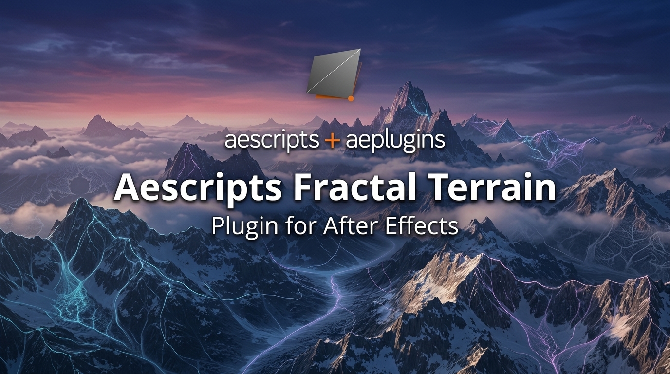AE插件 3D三维山地地形生成工具+中文字幕教程 Aescripts – Fractal Terrain v1.0.2 Win版本特色图 AE插件 3D三维山地地形生成工具+中文字幕教程 Aescripts – Fractal Terrain v1.0.2 Win版本