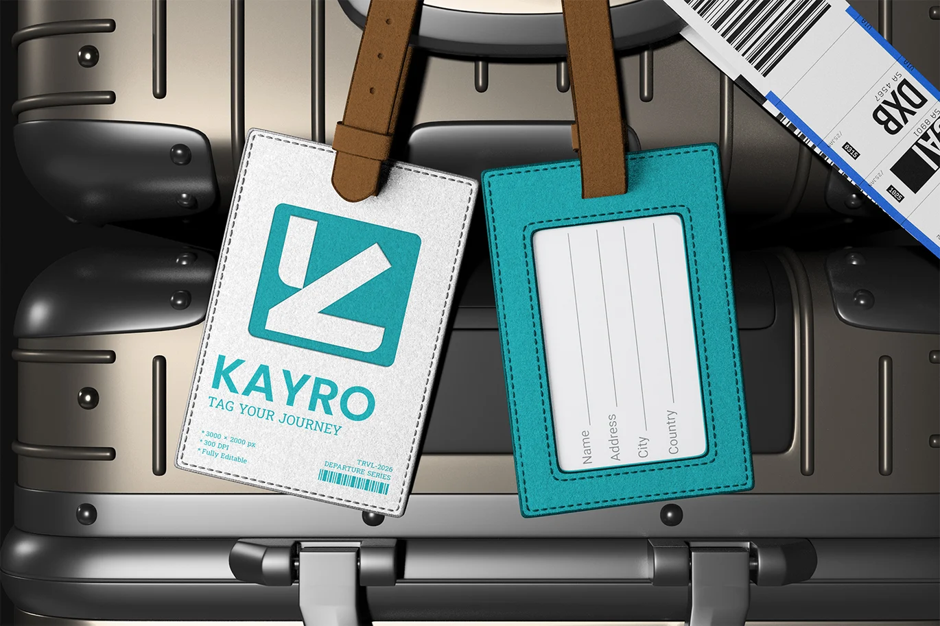 4款真实旅行箱行李牌标签吊牌设计展示效果图psd样机mockup模板素材 Travel Luggage Tag Mockup插图3 4款真实旅行箱行李牌标签吊牌设计展示效果图psd样机mockup模板素材 Travel Luggage Tag Mockup插图3