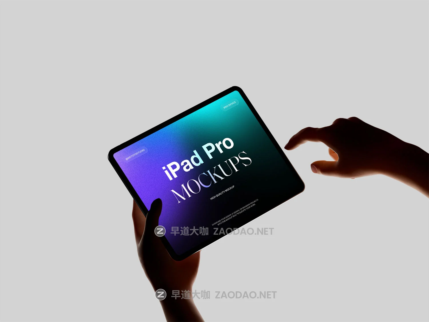 5款手持苹果iPad Pro平板电脑ui界面作品集设计展示效果图psd样机模板 Modern Floating Tablet Mockup with Hands插图6 5款手持苹果iPad Pro平板电脑ui界面作品集设计展示效果图psd样机模板 Modern Floating Tablet Mockup with Hands插图6