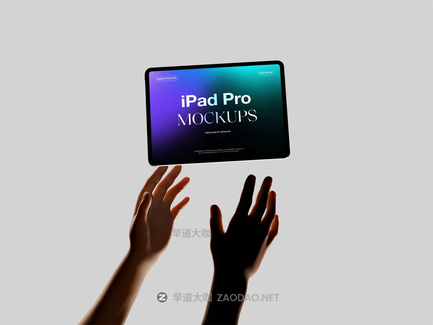 5款手持苹果iPad Pro平板电脑ui界面作品集设计展示效果图psd样机模板 Modern Floating Tablet Mockup with Hands插图8 5款手持苹果iPad Pro平板电脑ui界面作品集设计展示效果图psd样机模板 Modern Floating Tablet Mockup with Hands插图8