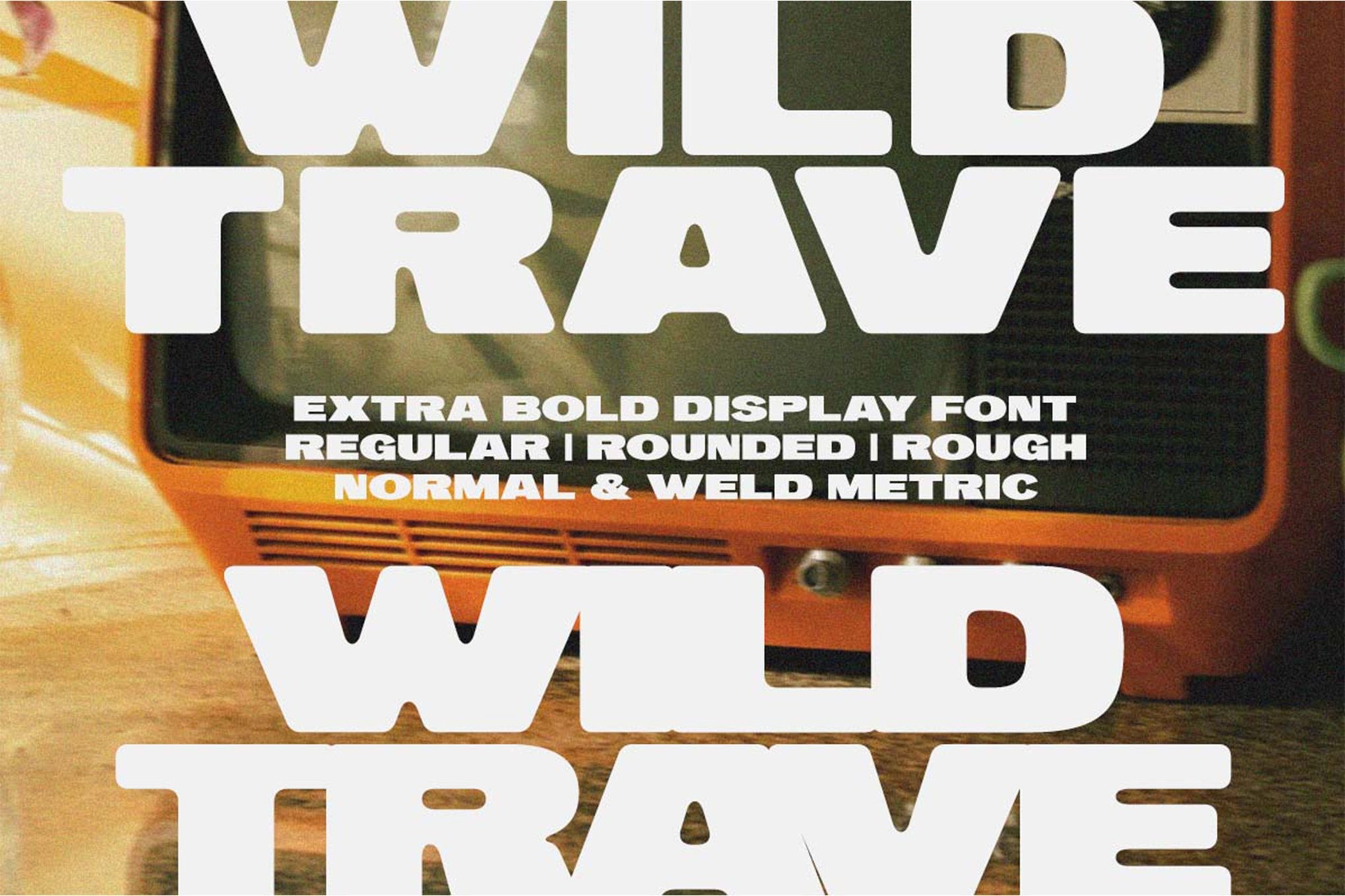 时尚复古y2k几何状杂志海报徽标设计无衬线英文字体安装包 Wild Trave特色图 时尚复古y2k几何状杂志海报徽标设计无衬线英文字体安装包 Wild Trave