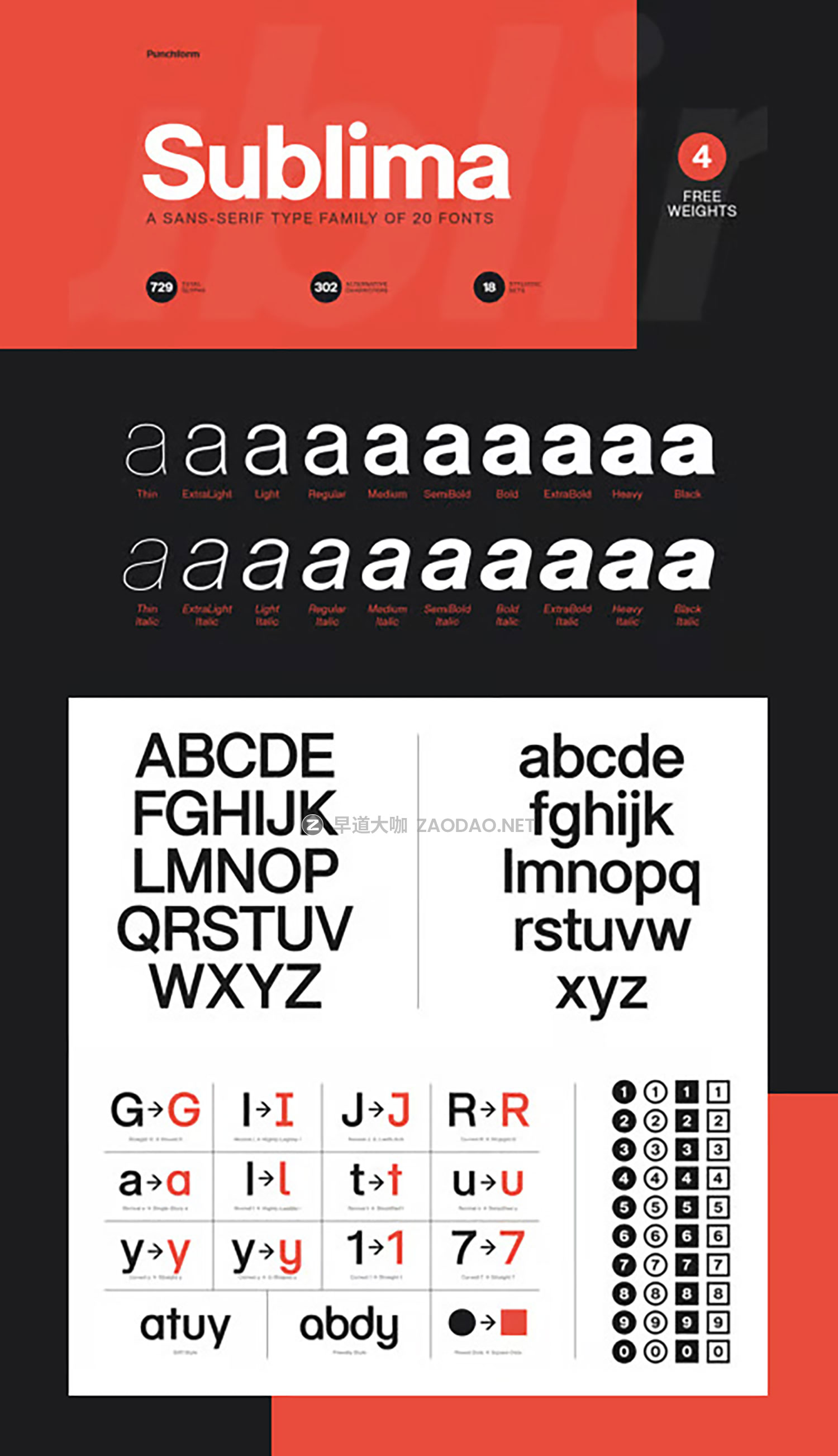 Myfonts – Sublima Complete Family 20款字重现代时尚几何风格logo标志海报标题字体文字无衬线英文字体素材插图 Myfonts – Sublima Complete Family 20款字重现代时尚几何风格logo标志海报标题字体文字无衬线英文字体素材插图
