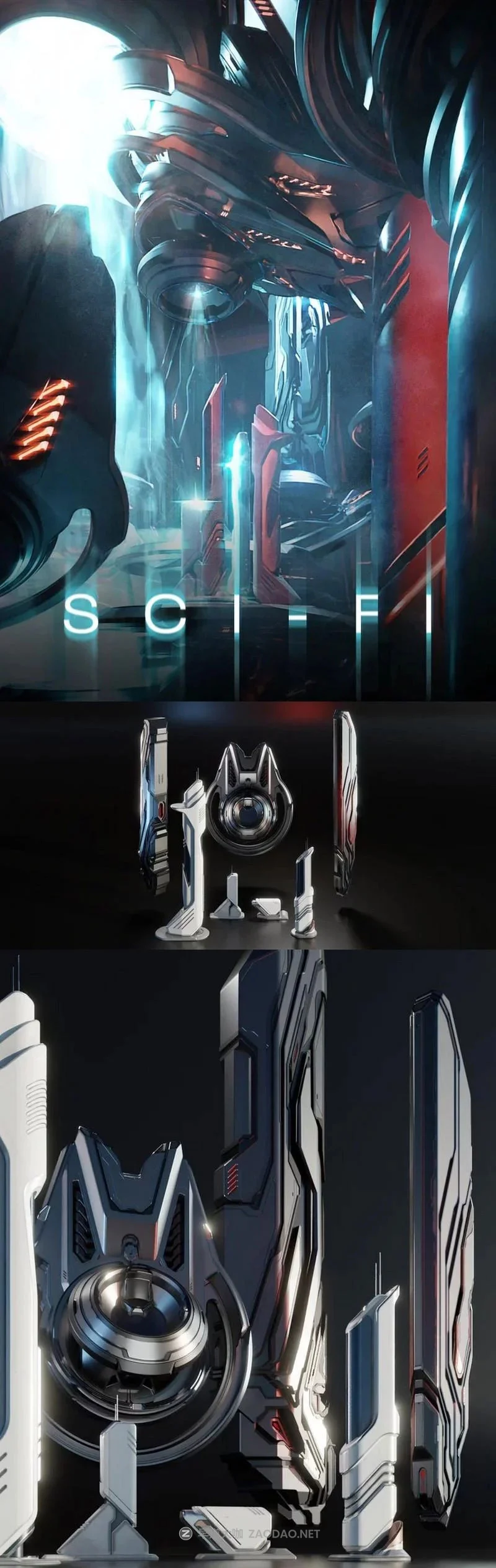 Blender科幻金属基地建筑3D模型资产素材 Asset Smash – Micro-Kit Sci-Fi and Micro-Kit Fantasy插图 Blender科幻金属基地建筑3D模型资产素材 Asset Smash – Micro-Kit Sci-Fi and Micro-Kit Fantasy插图