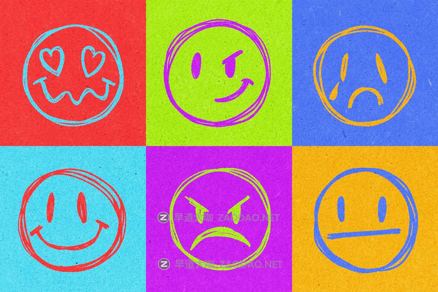 20款潮流截图涂鸦手绘微笑表情设计ai矢量图形素材 20 Smile Scribbles Pack插图2 20款潮流截图涂鸦手绘微笑表情设计ai矢量图形素材 20 Smile Scribbles Pack插图2