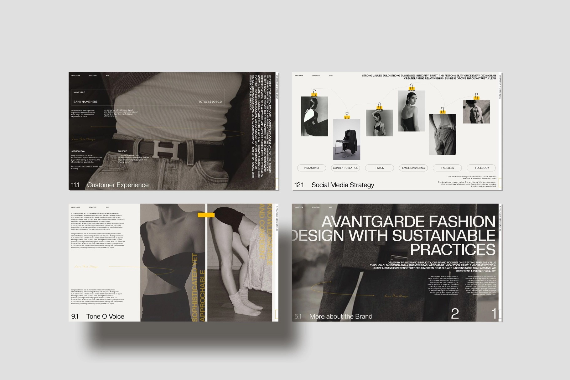 现代时尚品牌营销策划演示文稿设计ppt/keynote模版 RUBE – Minimal Brand Strategy Deck Template插图7 现代时尚品牌营销策划演示文稿设计ppt/keynote模版 RUBE – Minimal Brand Strategy Deck Template插图7