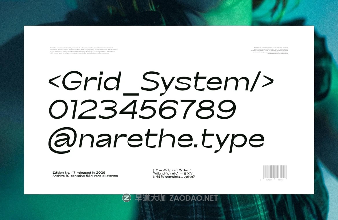 优雅极简奢华品牌电影海报徽标设计无衬线英文字体安装包 Narethe Typeface插图6 优雅极简奢华品牌电影海报徽标设计无衬线英文字体安装包 Narethe Typeface插图6
