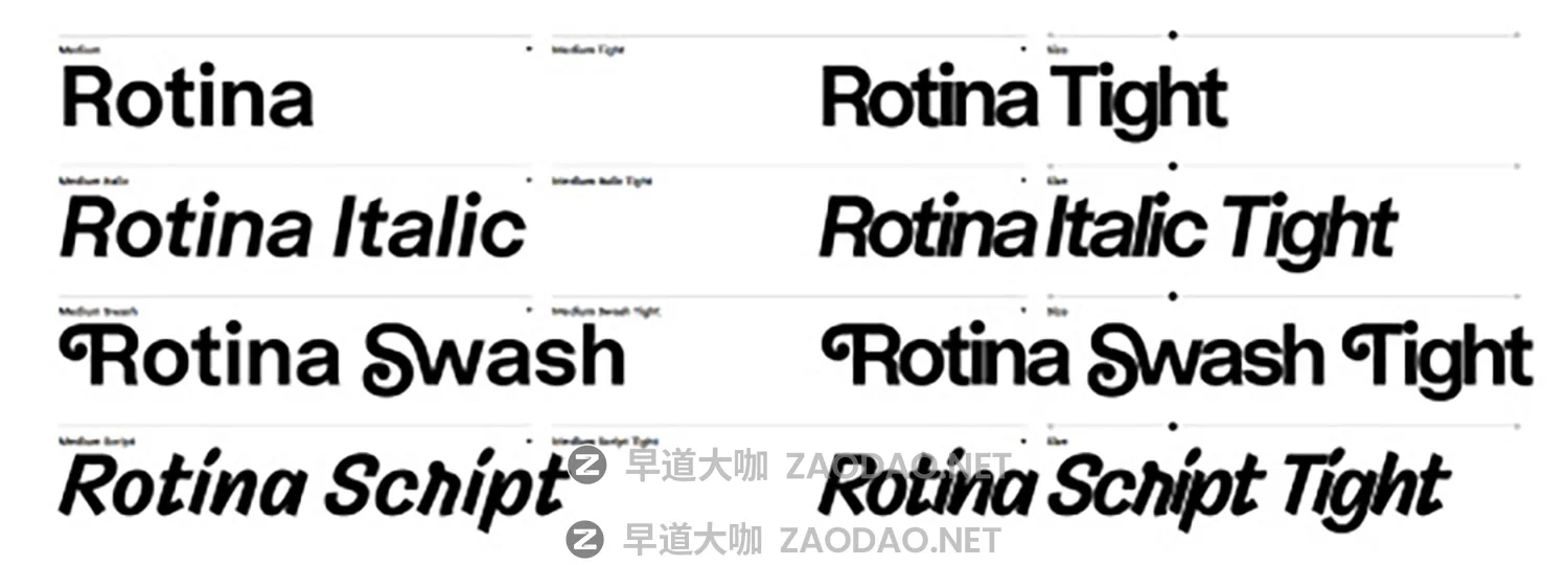 新颖实用主义工程学产品品牌logo文字设计无衬线英文字体 Variable Rotina with Variable Swash & Script Styles插图1 新颖实用主义工程学产品品牌logo文字设计无衬线英文字体 Variable Rotina with Variable Swash & Script Styles插图1