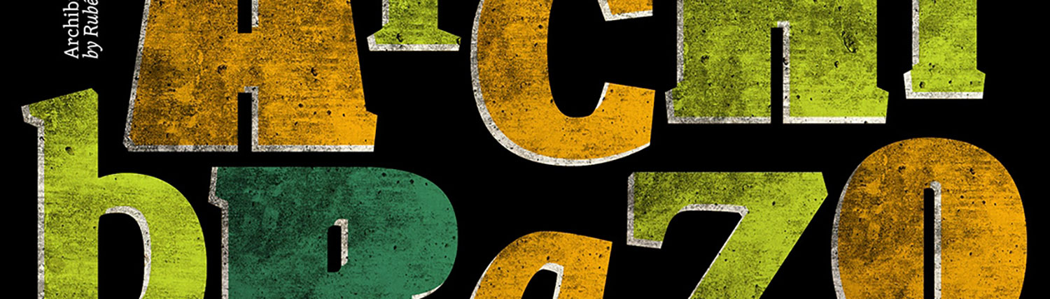 Archibrazo – 13 Stable, 2 Variable Styles Font Family 13款潮流前卫街头艺术楔形雕刻几何书法风海报标题logo文字设计衬线英文字体插图7 Archibrazo – 13 Stable, 2 Variable Styles Font Family 13款潮流前卫街头艺术楔形雕刻几何书法风海报标题logo文字设计衬线英文字体插图7