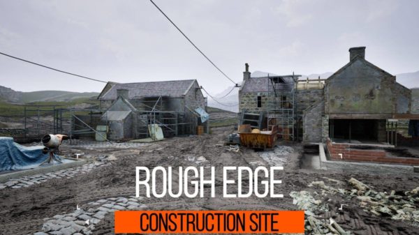UE素材 模块化建筑工地3D模型资产素材 [Photoscanned] Construction Site Rough Edge 5.3