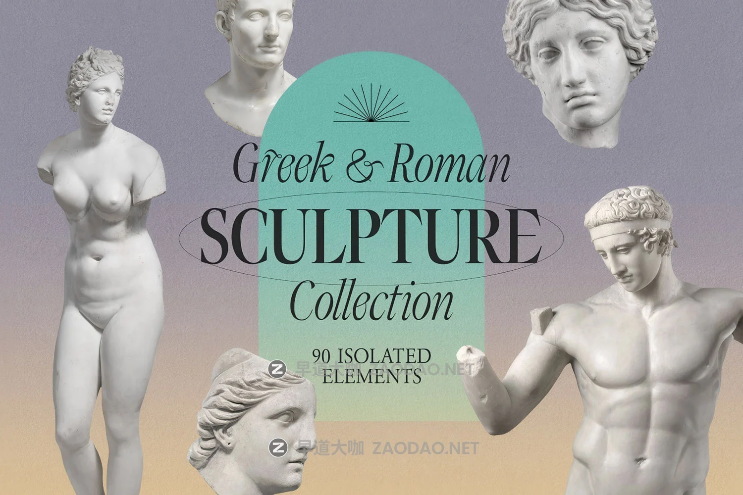 90款复古古典文艺复兴人物角色大理石石膏雕像png免抠图设计素材 Greek & Roman Sculpture Collection插图 90款复古古典文艺复兴人物角色大理石石膏雕像png免抠图设计素材 Greek & Roman Sculpture Collection插图