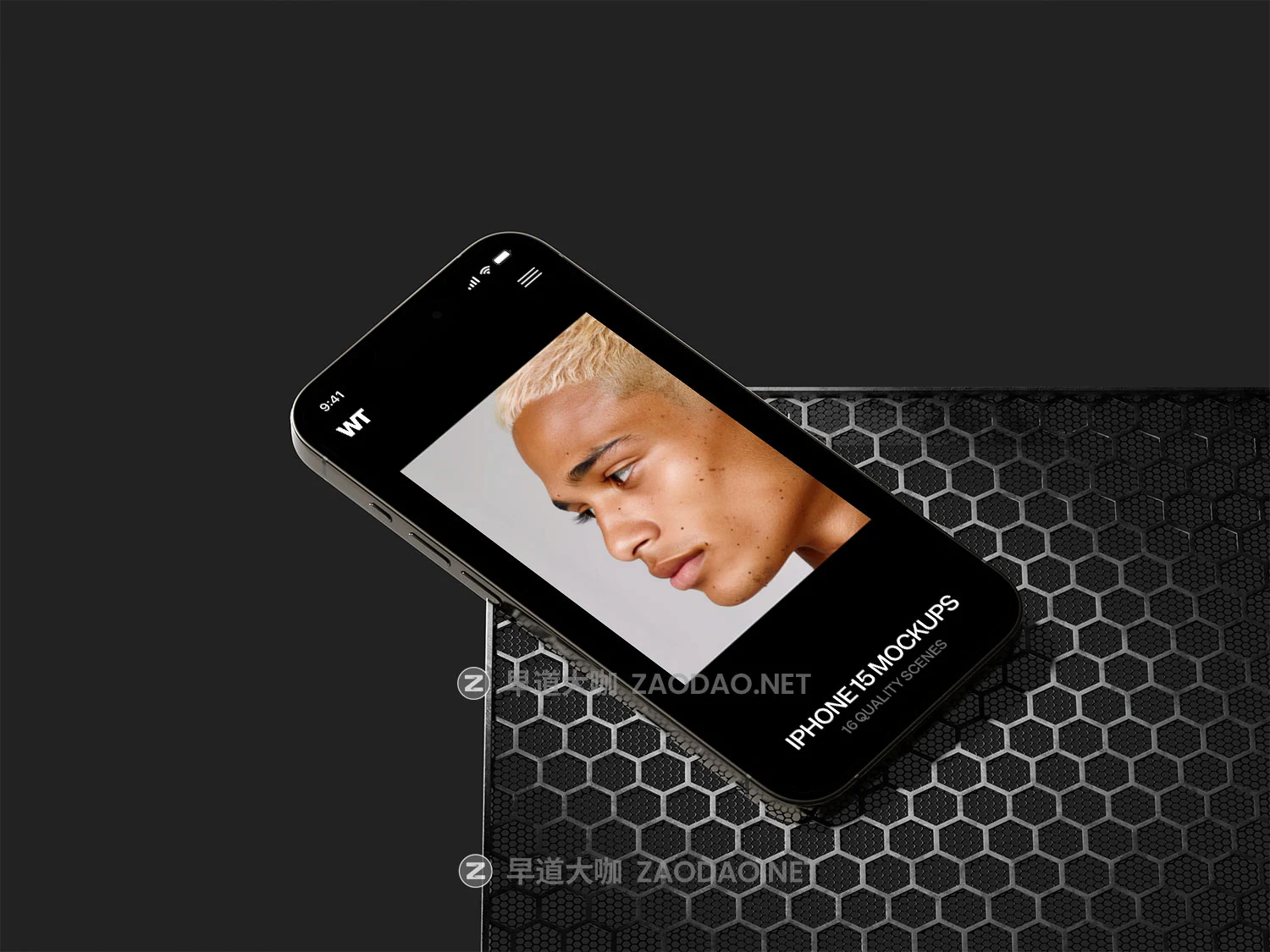 16款工业风ui界面作品集设计展示苹果iPhone 15 Pro手机贴图效果图psd样机素材 Wannathis – iPhone 15 Pro Mockups vol.2插图5 16款工业风ui界面作品集设计展示苹果iPhone 15 Pro手机贴图效果图psd样机素材 Wannathis – iPhone 15 Pro Mockups vol.2插图5