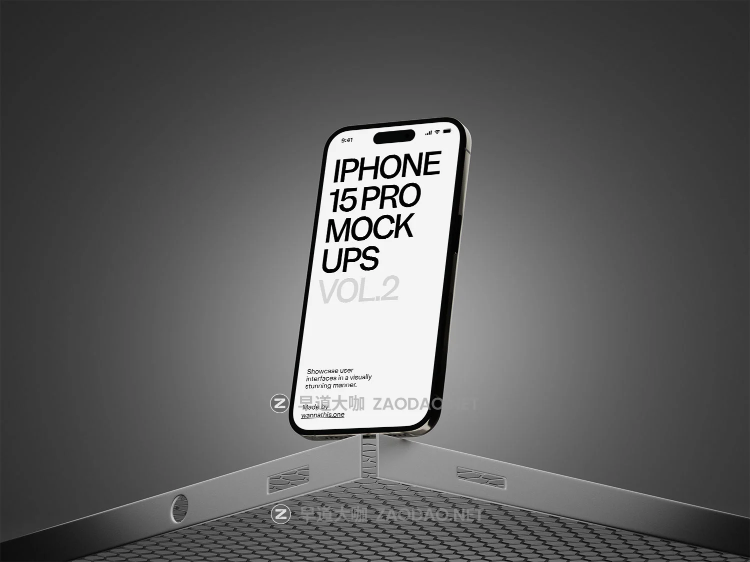 16款工业风ui界面作品集设计展示苹果iPhone 15 Pro手机贴图效果图psd样机素材 Wannathis – iPhone 15 Pro Mockups vol.2插图7 16款工业风ui界面作品集设计展示苹果iPhone 15 Pro手机贴图效果图psd样机素材 Wannathis – iPhone 15 Pro Mockups vol.2插图7