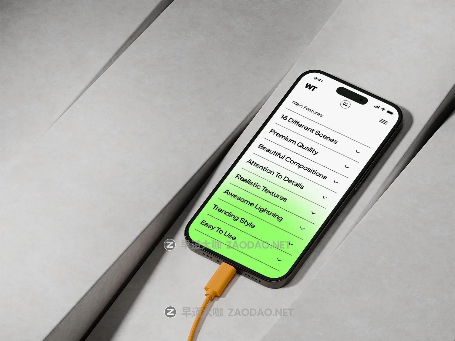 16款工业风ui界面作品集设计展示苹果iPhone 15 Pro手机贴图效果图psd样机素材 Wannathis – iPhone 15 Pro Mockups vol.2插图12 16款工业风ui界面作品集设计展示苹果iPhone 15 Pro手机贴图效果图psd样机素材 Wannathis – iPhone 15 Pro Mockups vol.2插图12