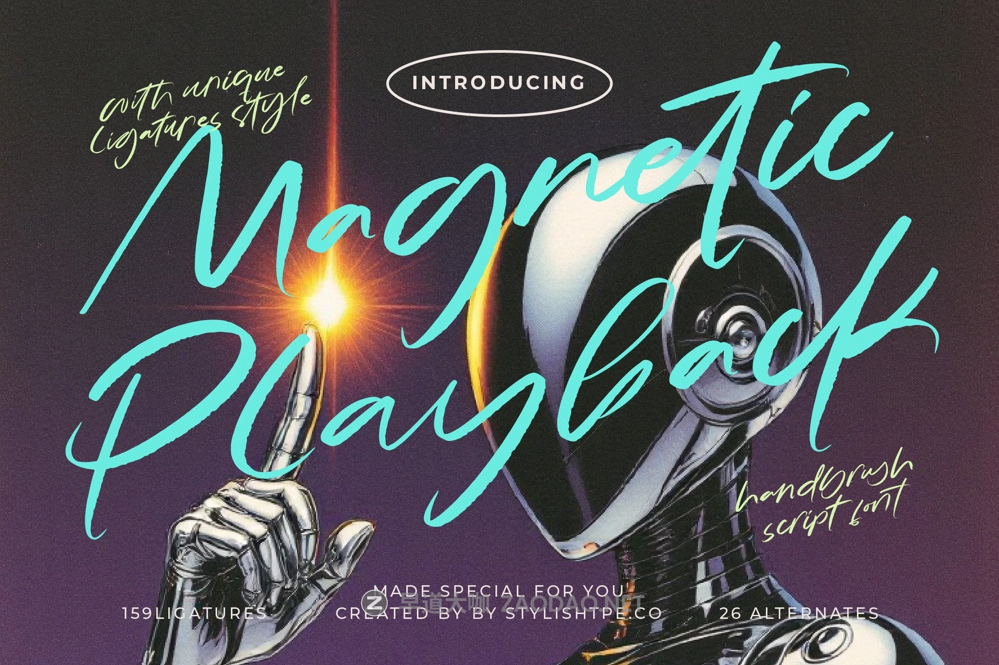 时尚涂鸦美学品牌海报徽标设计手写英文字体安装包 Magnetic Playback – Handbrush Script Font插图 时尚涂鸦美学品牌海报徽标设计手写英文字体安装包 Magnetic Playback – Handbrush Script Font插图