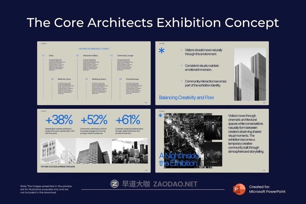现代极简主义企业营销策划演示文稿设计ppt模版 The Core Architects Exhibition Concept Powerpoint插图1 现代极简主义企业营销策划演示文稿设计ppt模版 The Core Architects Exhibition Concept Powerpoint插图1