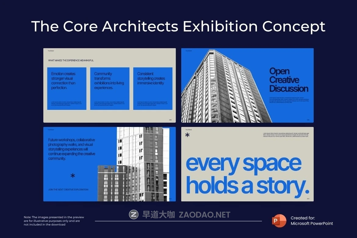 现代极简主义企业营销策划演示文稿设计ppt模版 The Core Architects Exhibition Concept Powerpoint插图2 现代极简主义企业营销策划演示文稿设计ppt模版 The Core Architects Exhibition Concept Powerpoint插图2
