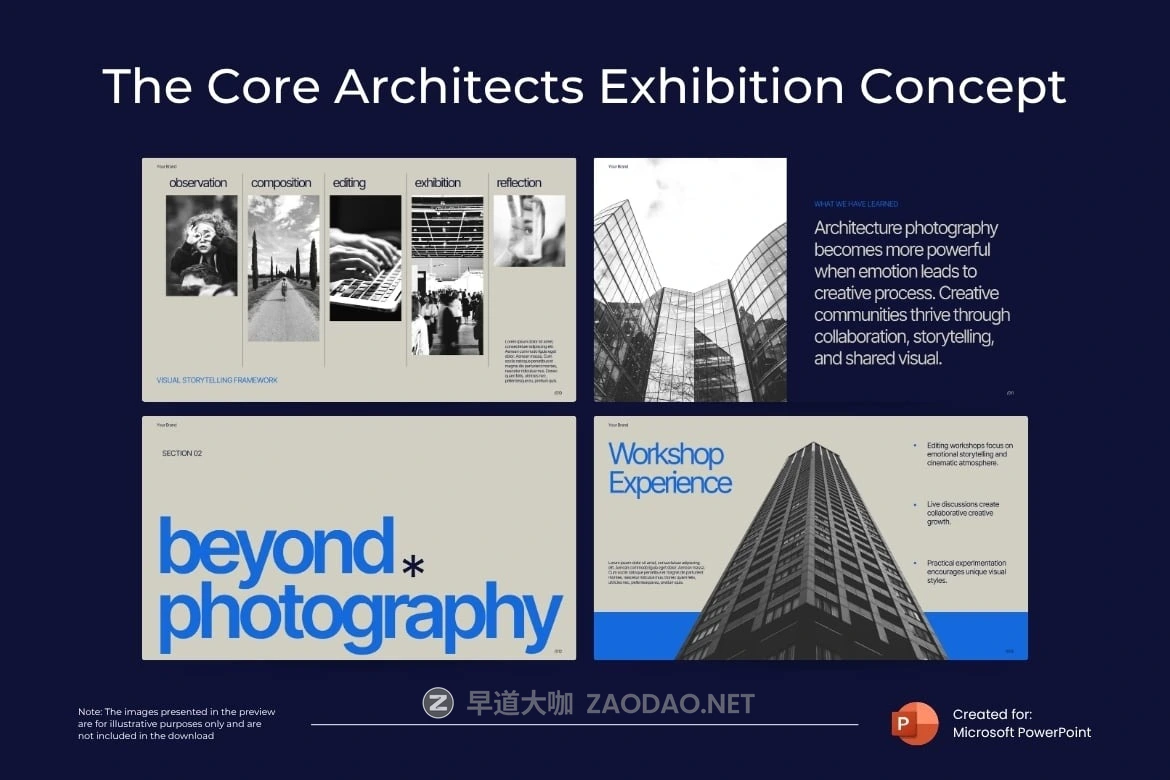 现代极简主义企业营销策划演示文稿设计ppt模版 The Core Architects Exhibition Concept Powerpoint插图5 现代极简主义企业营销策划演示文稿设计ppt模版 The Core Architects Exhibition Concept Powerpoint插图5