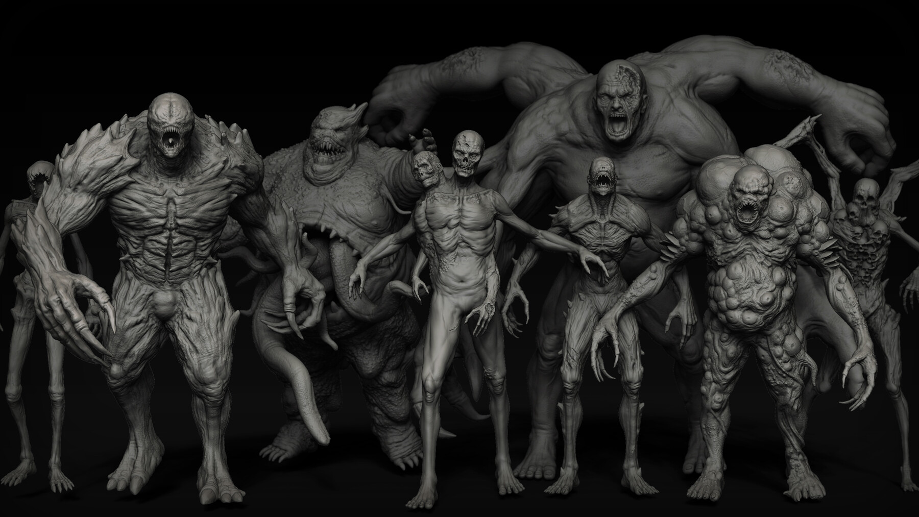 Zbrush + Blender生化怪物怪兽笔刷 Flipped Normals – Zbrush + Blender – 80 Undead Creature Brush mega Pack插图1 Zbrush + Blender生化怪物怪兽笔刷 Flipped Normals – Zbrush + Blender – 80 Undead Creature Brush mega Pack插图1