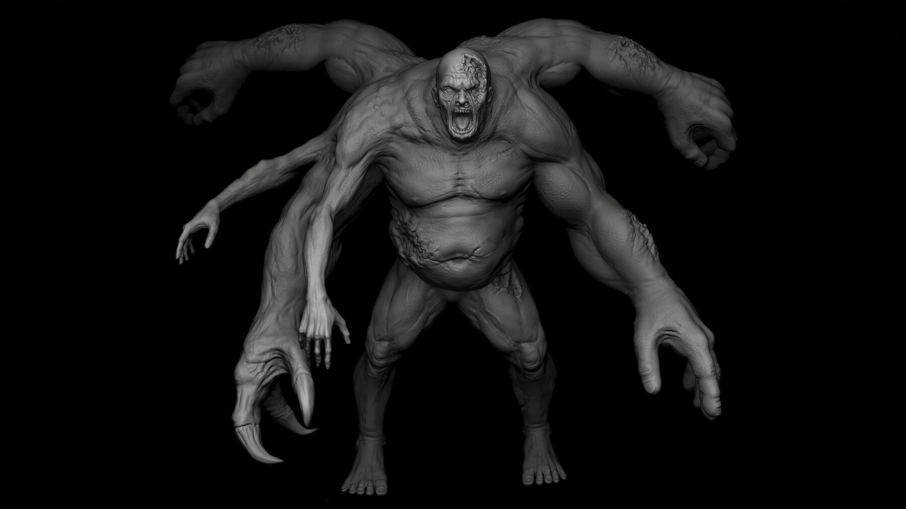 Zbrush + Blender生化怪物怪兽笔刷 Flipped Normals – Zbrush + Blender – 80 Undead Creature Brush mega Pack插图4 Zbrush + Blender生化怪物怪兽笔刷 Flipped Normals – Zbrush + Blender – 80 Undead Creature Brush mega Pack插图4