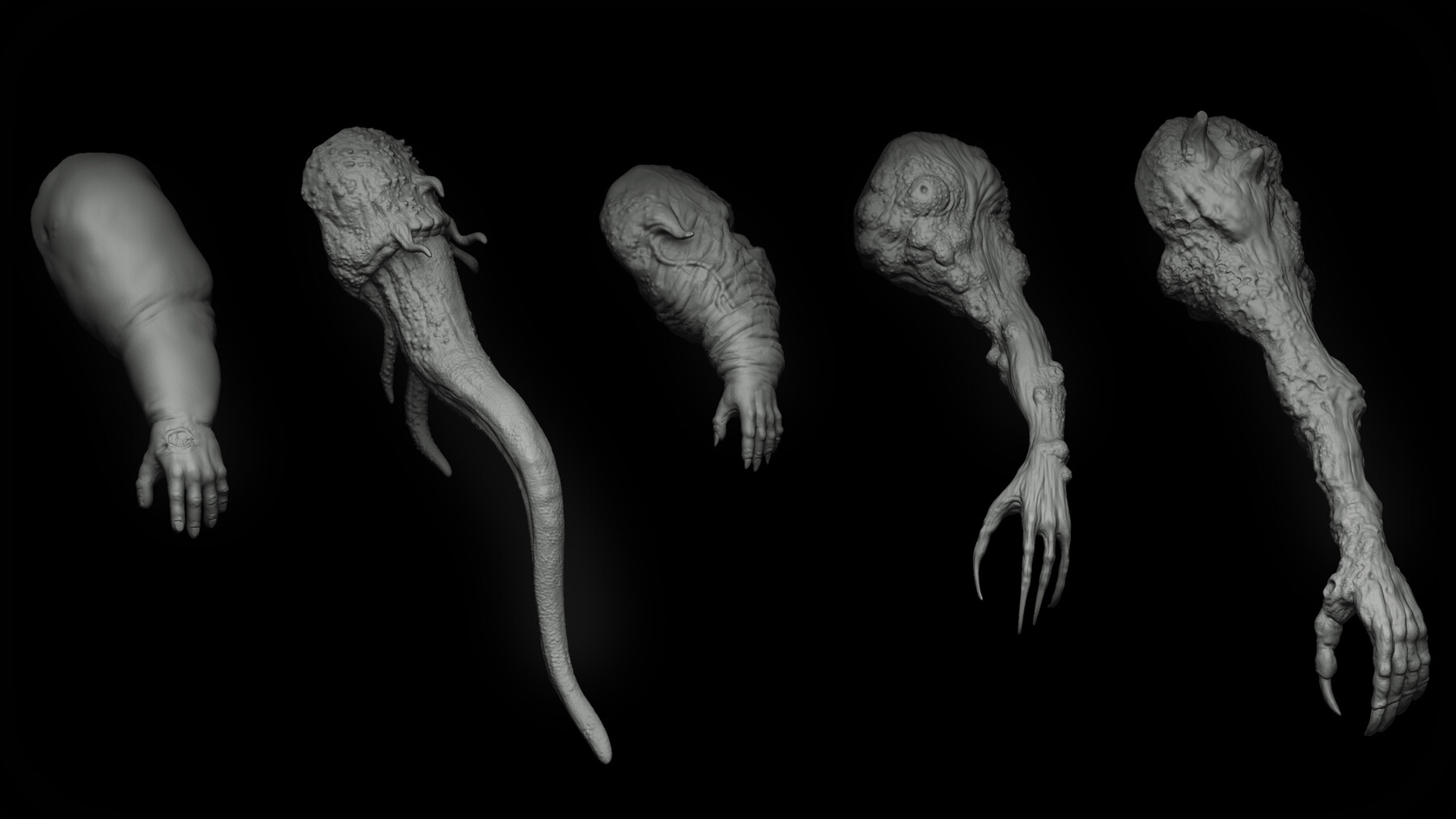 Zbrush + Blender生化怪物怪兽笔刷 Flipped Normals – Zbrush + Blender – 80 Undead Creature Brush mega Pack插图18 Zbrush + Blender生化怪物怪兽笔刷 Flipped Normals – Zbrush + Blender – 80 Undead Creature Brush mega Pack插图18