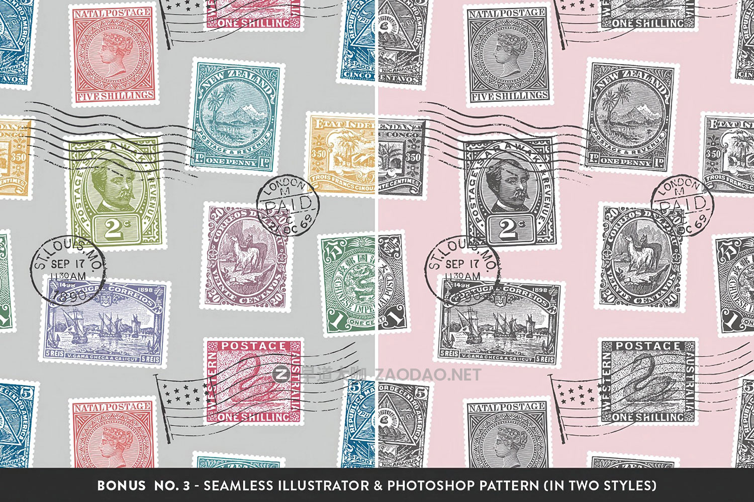 86款复古做旧纸质彩色邮票印章信封AI矢量/PNG免抠图设计素材 Vintage Postage Stamps Collection插图8 86款复古做旧纸质彩色邮票印章信封AI矢量/PNG免抠图设计素材 Vintage Postage Stamps Collection插图8