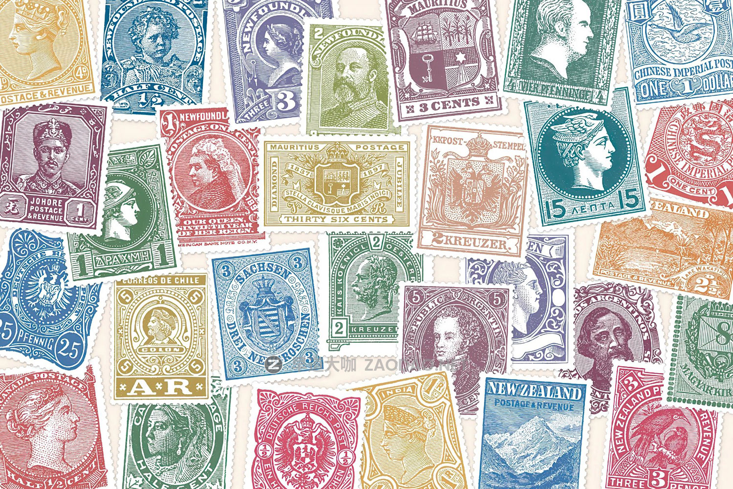 86款复古做旧纸质彩色邮票印章信封AI矢量/PNG免抠图设计素材 Vintage Postage Stamps Collection插图1 86款复古做旧纸质彩色邮票印章信封AI矢量/PNG免抠图设计素材 Vintage Postage Stamps Collection插图1