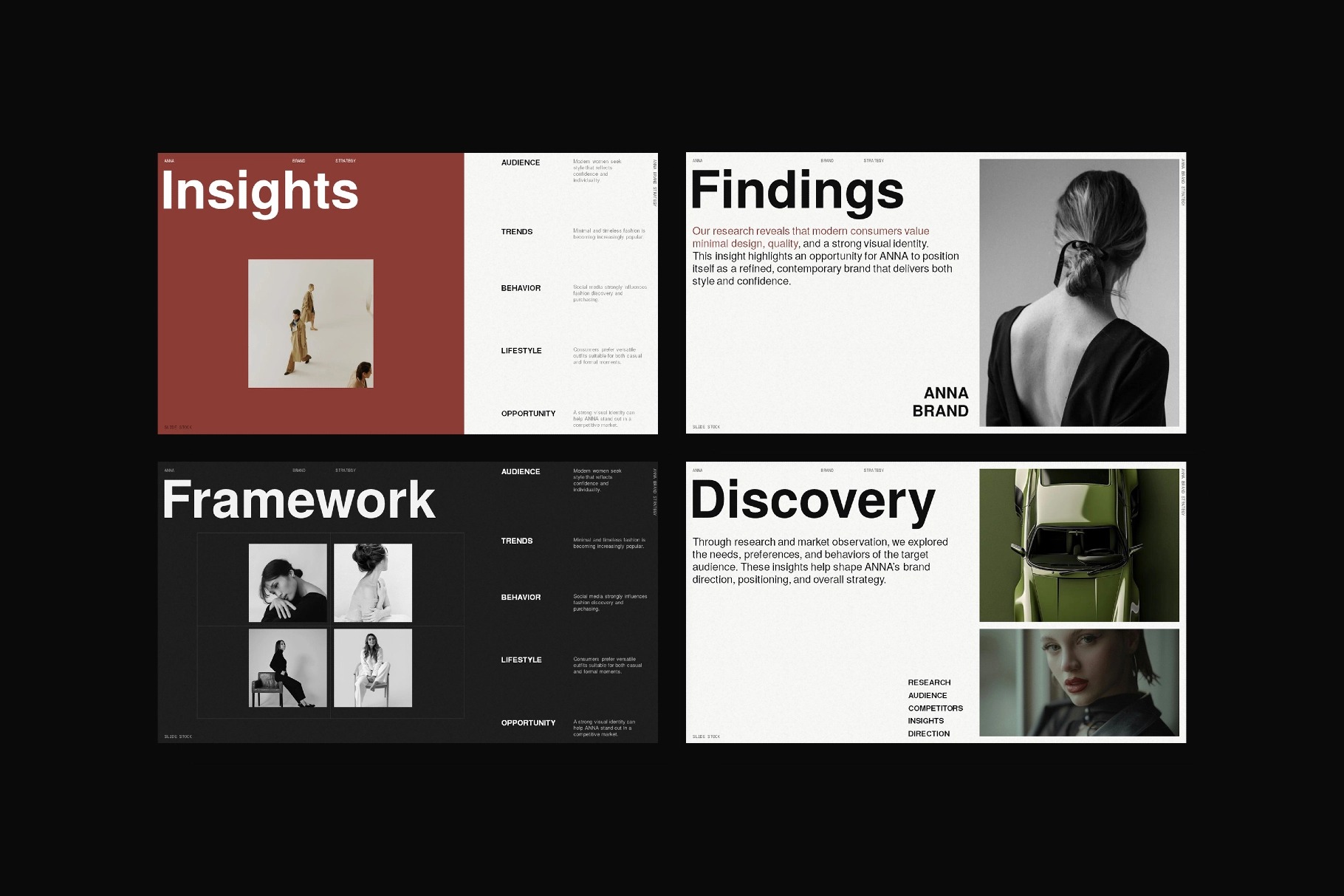 现代极简品牌营销策划演示文稿设计ppt/keynote模版 ANNA – Modern Brand Strategy Template插图3 现代极简品牌营销策划演示文稿设计ppt/keynote模版 ANNA – Modern Brand Strategy Template插图3